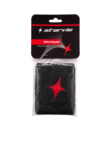 MUÑEQUERA NEGRA STAR RED - 1 UND