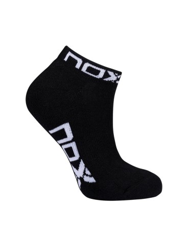 CALCETINES NOX TÉCNICOS TOBILLEROS "PINKIES" NEGRO / BLANCO