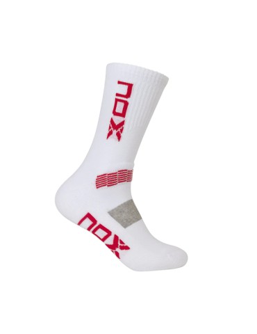 CALCETINES NOX TÉCNICOS MEDIA CAÑA BLANCO / ROJO